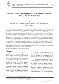 Effect of Cluster Set Configurations on Mechanical Variables During