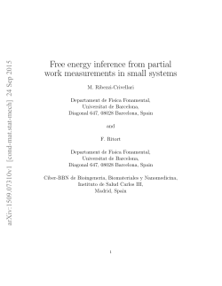 Free energy inference from partial work measurements in small