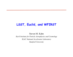 LSST, Euclid, and WFIRST - National Academy of Sciences