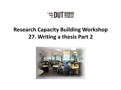 Slides on Writing a Thesis Part 2 (2013) File