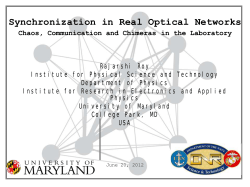 t - Hands-On Research in Complex Systems Schools