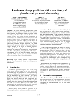 Land cover change prediction with a new theory of plausible