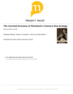 Lancaster - Ecology - English 273G