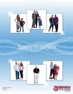 Banking for EveryoneSM - Schools Financial Credit Union