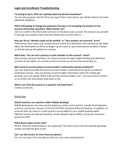 Mobile Banking FAQs