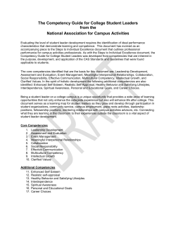 The Competency Guide for College Student Leaders