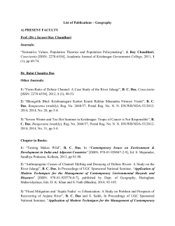 Geography - Krishnagar Govt. College