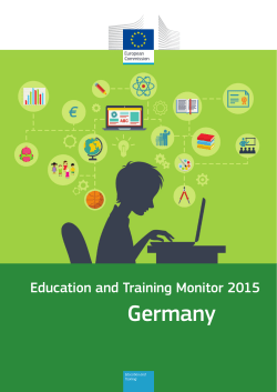 Education and Training Monitor 2015 - Germany