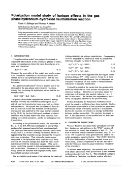 Polarization model study of isotope effects in the gas phase