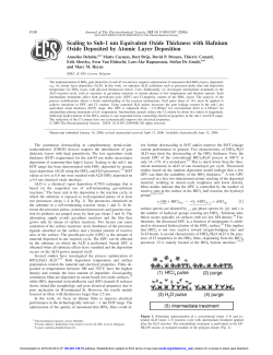 Scaling to Sub-1 nm Equivalent Oxide Thickness with