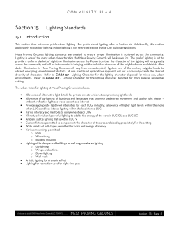 Section 15 Lighting Standards