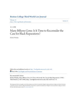 Is It Time to Reconsider the Case for Black Reparations?