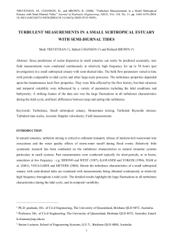 turbulent measurements in a small subtropical estuary with semi