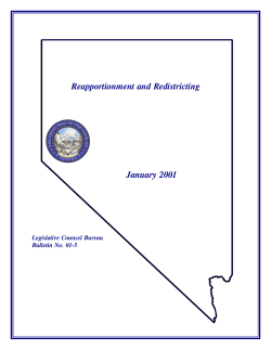 Bulletin 01-5 Reapportionment and Redistricting