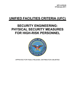 UFC 4-010-03 Security Engineering: Physical Security Measures for