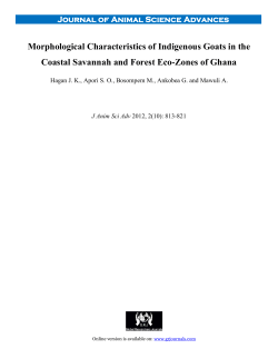 Morphological Characteristics of Indigenous