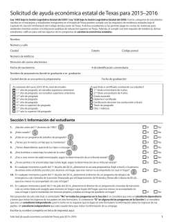 2015-2016 TASFA Application (Spanish)