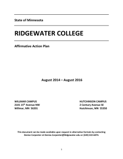 Affirmative Action Plan