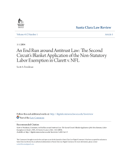 An End Run around Antitrust Law - Santa Clara Law Digital Commons
