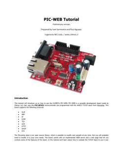 PIC-WEB Tutorial
