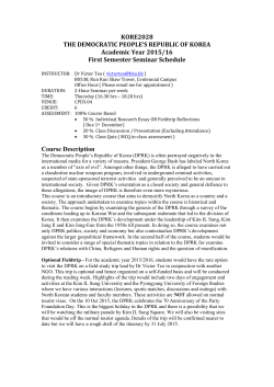 KORE2028 - Korean Studies Programme