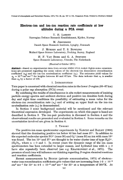 Electron-ion and ion-ion reaction rate coefficients at low altitudes