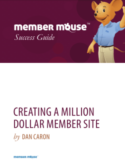 creating a million dollar member site