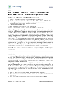 The Financial Crisis and Co-Movement of Global Stock