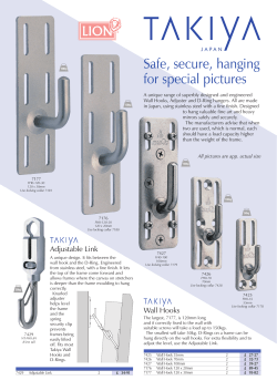 Safe, secure, hanging for special pictures