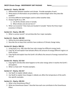 Climate Change Package