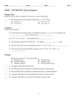 Unit Review Worksheet