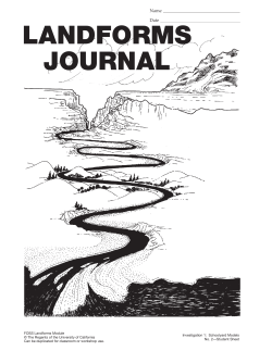 landforms journal - Madeira City Schools