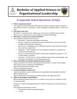 Organizational!Leadership! - Bachelor`s of Applied Technology
