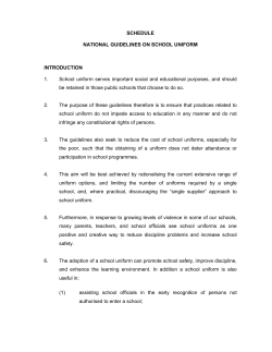 National Guidelines on School Uniforms