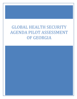 Global Health Security Agenda Pilot Assessment of Georgia
