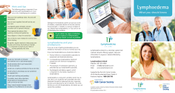 Lymphoedema - Irish Cancer Society