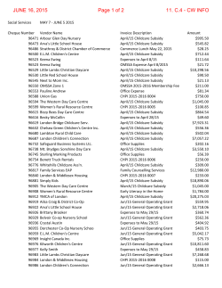 Social Services Payables to June 5, 2015 totalling $174734.03