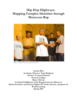 Hip Hop Highways: Mapping Complex Identities through Moroccan