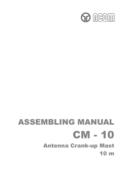 ANTENNA CRANK-UP MAST ACOM CM