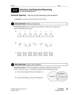 Inductive and Deductive Reasoning