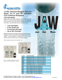 JAW Chlorine Reagent - Watts Water Technologies