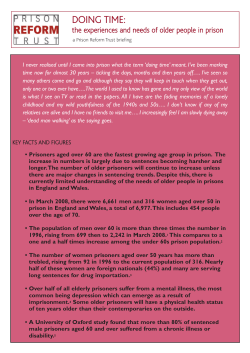 Doing Time - Prison Reform Trust