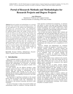 Portal of Research Methods and Methodologies for Research