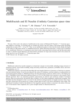 Multifractals and El Naschie E-infinity Cantorian