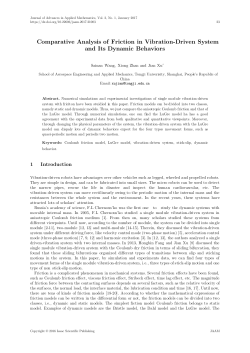 Comparative Analysis of Friction in Vibration