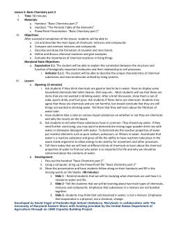 Lesson Plan 5 - University of Maryland Eastern Shore