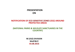 presentation on - Ministry of Environment and Forests