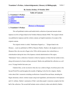 Table of Contents - Pagan in the Distance