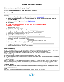 Introduction to the Nervous System