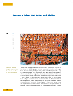 Orange: a Colour that Unites and Divides